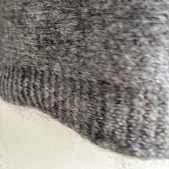 Rebelqueen by Liu Jo Dark Heather Grey Mohair-Blend Dolman Heart Sweater – EU M - Picture 9 of 12